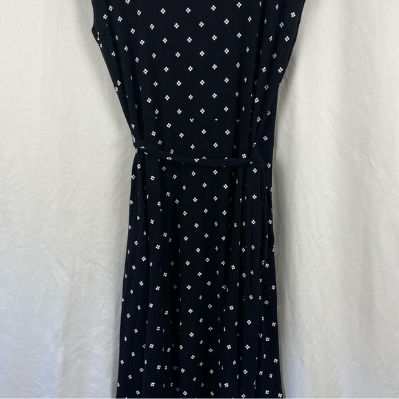 Gap Women’s Maternity Wrap Polka Dot Black Dress Size Medium - Picture 9 of 16
